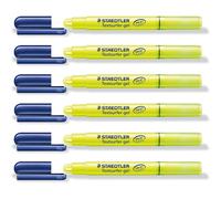 Staedtler Lot De 6 Surligneurs "Textsurfer Gel" Trac¿ 3 Mm Jaune