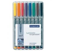 Staedtler Lumocolor 316 WP4 Lot de 8 stylos à pointe fine Env. 0,6 mm