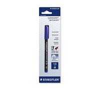 Staedtler - Lumocolor 317 - Blister 1 Feutre Permanent Pointe Moyenne 1 Mm Bleu