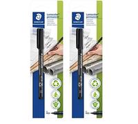 Staedtler Lumocolor 317 - Blister 1 Feutre Permanent Pointe Moyenne 1 Mm Noir (Lot de 2)