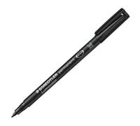 Staedtler Marqueur indélébile Lumocolor 317-9 Pointe ogive 1,0 mm Noir Lot de 10