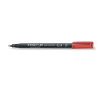 Staedtler Lumocolor 318-2 Marqueur Indélébile Pointe Ogive Rouge 10 Pièce(S)