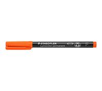 Staedtler Lumocolor 318 - Feutre Permanent Pointe Fine 0,6 Mm Orange | Marqueur permanent pour transparents F 0,6 mm, résistant à l'eau - pour rétroprojecteurs - Réf. 318-4