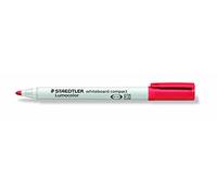 Staedtler - LumoColor 341 - Marqueur Compact Effaçable à Sec Pointe Ogive 1 à 2 mm Rouge