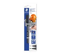 Staedtler Marqueur permanent Lumocolor 348-9 BK-1, noir, double pointe F+M, étanche, 1 pièce