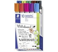 Staedtler Lumocolor 351 351 B10 Marqueur tableau blanc rouge, orange, lilas,