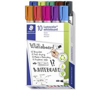 Staedtler Lumocolor 351 351 B10 Marqueur tableau blanc rouge, orange, lilas, bleu, vert, marron, noir, vert clair, bleu clair, rose 10 pc(s)