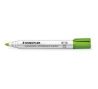 STAEDTLER LUMOCOLOR 351 ROTULADOR PARA PIZARRA - PUNTA REDONDA - TRAZO 2MM - CAPUCHON CON CLIP - COLOR VERDE LIMA