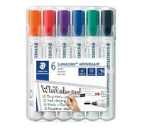 Staedtler Lumocolor 351 351 WP6 Marqueur tableau blanc rouge, bleu, vert, noir, orange, violet 6 pc(s)