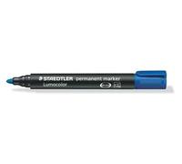 Staedtler – Marqueur permanent LumoColor 352 – Pointe ogive 2 mm – Bleu – 1 pièce