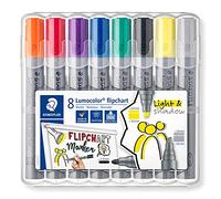 Staedtler Marqueur pour tableau à feuilles mobiles 356 SWP8 8 pièces