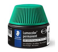 Staedtler Lumocolor 487 17 - Flacon Recharge 15 Ml Pour Feutres Permanents 313/314/317/318 Vert