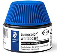 Staedtler Lumocolor 488 51 - Flacon Recharge 30 ml Pour Marqueurs Effaçables À Sec Bleu, 1x Nachfüllstation