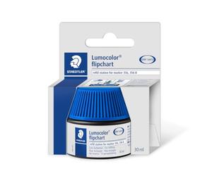 Staedtler Lumocolor 488 56 - Flacon Recharge 30 Ml Pour Marqueur Tableau Papier 356 Bleu