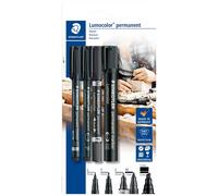 Staedtler Lumocolor 60 BK Marqueur permanent noir résiste à l'eau: oui