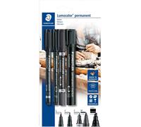 Staedtler Lumocolor 60 BK Marqueur permanent noir résiste à leau: oui
