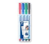Staedtler Feutre pour transparent Lumocolor 305F WP4-1 multicolore (pas de possibilité de choisir la couleur)
