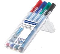 STAEDTLER Lumocolor correctable Marqueur non permanent 305M étui de 4 pièces