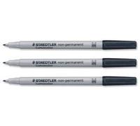 Staedtler - Lumocolor - Feutre Pour Rétroprojection - Pointe Moyenne - Encre Soluble Noire - Lot De 10