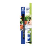Staedtler Lumocolor Garden, Feutre indélébile noir spécial jardin et extérieur, Résistant aux UV et à l'eau, Pointe moyenne de 1 mm, Sous étui blister, 319 GM M-9