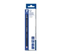 Staedtler Lumocolor Glasochrom Lot de 12 crayons permanents Noir