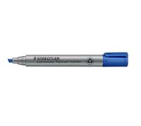 Staedtler Lumocolor Lot de 10 Marqueurs biseaux pour Tableau papier Bleu | de 2,0 à 5,0 mm, technologie DRY SAFE, indélébiles - pour tableaux à feuilles mobiles - Réf. 356 B-3