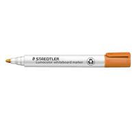 Staedtler Lumocolor Lot de 10 Marqueurs pour Tableau blanc Orange | Pointe ronde de 2,0 mm, effaçables, séchage rapide, DRY SAFE - Réf. 351-4