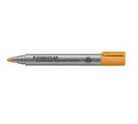 Staedtler Lumocolor Lot de 10 Marqueurs pour Tableau papier Orange | Pointe ronde, encre à base d'eau séchant en quelques secondes - pour tableaux à feuilles mobiles - Réf. 356-4
