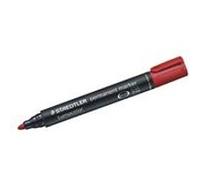 Staedtler Lumocolor Lot de 10 Marqueurs biseaux permanents toutes surfaces Rouge