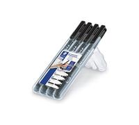 Staedtler Lumocolor permanent S F M B DRY SAFE 31-9WP4GS Marqueur permanent noir résiste à l'eau: