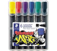 STAEDTLER Lumocolor Marqueur permanent 350 étui de 6 pièces