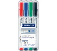 STAEDTLER Lumocolor Marqueur pour tableau blanc, set de 4 pièces