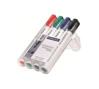 Staedtler Lumocolor Marqueur Pour Verre, Tableau Blanc, Porcelaine Noir, Rouge, Bleu, Vert 2 Mm Pack De 4
