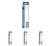 Staedtler Lumocolor Omnichrom, Crayons noirs non-permanents pour marquage sur la plupart des surfaces, Effaçables à sec et à l'eau, Boîte carton avec 12 crayons assortis, 108-9 VE (Lot de 4)