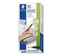 Staedtler Feutre pour transparent Lumocolor® permanent pen 318 318 B10 bleu, vert, rouge, noir