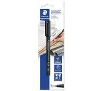 Staedtler Lumocolor Permanent 317 Marqueur permanent à pointe fine - Ligne de 1 mm - Pour presque toutes les surfaces - Séchage rapide - Couleur noire G