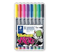 STAEDTLER 317W81 - Feutre permanent universel M, lot, 8 couleurs