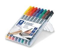 STAEDTLER Lumocolor Permanent Fine Tip 0.6 mm Ensemble de marqueurs 318 WP8 Assortis