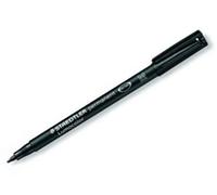 Staedtler Marqueur indélébile Lumocolor 317-9 Pointe ogive 1,0 mm Noir Lot de 10
