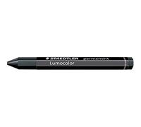 Staedtler Lumocolor permanent omnigraph, craie universelle permanente pour un marquage opaque sur la plupart des surfaces, Lot de 12 craies de couleur noire, 236-9