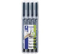 Staedtler Lumocolor permanent S F M B DRY SAFE 31-9WP4GS Marqueur permanent noir résiste à l'eau: oui