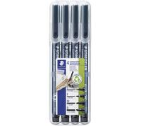 Staedtler Lumocolor permanent S F M B DRY SAFE 31-9WP4GS Marqueur permanent noir résiste à leau: oui