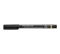 Staedtler Lumocolor Special, Feutres noirs indélébiles à pointe fine pour tout type d'applications, Résistants aux UV et à l'eau, Boîte en carton avec 10 feutres fins, 319 F-9 VE