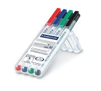 Staedtler Lumocolor Tableau Blanc Marqueur M Balle Pointe Portefeuille De 4