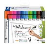 Staedtler Lumocolor Tableau Blanc Marqueur Pointe Ogive à Suspendre Box 10 Pack