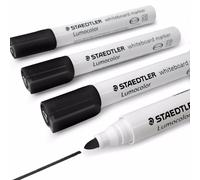 Staedtler Lumocolor Tableau Blanc Marqueur Stylos 351 - Balle Pointe - 4 X Noir