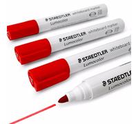 Staedtler Lumocolor Tableau Blanc Marqueur Stylos 351 - Balle Pointe - Pack De 4