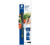 Staedtler Lumocolor Garden, Feutre indélébile noir spécial jardin et extérieur, Résistant aux UV et à l'eau, Pointe moyenne de 1 mm, Sous étui blister, 319 GM M-9