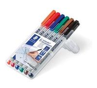 Staedtler Marqueur non permanent Lumocolor 316F – pointe fine – étui de 6