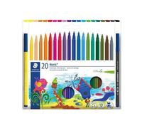 Staedtler – Feutres de coloriage Noris 326 – Étui carton 20 feutres pointe moyenne 1 mm assortis C20